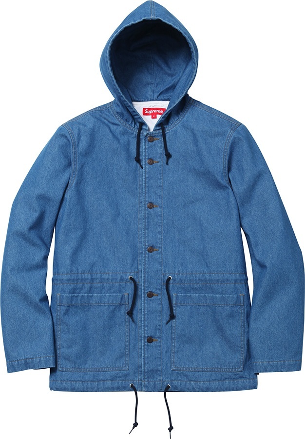 Hooded Denim Parka view 2